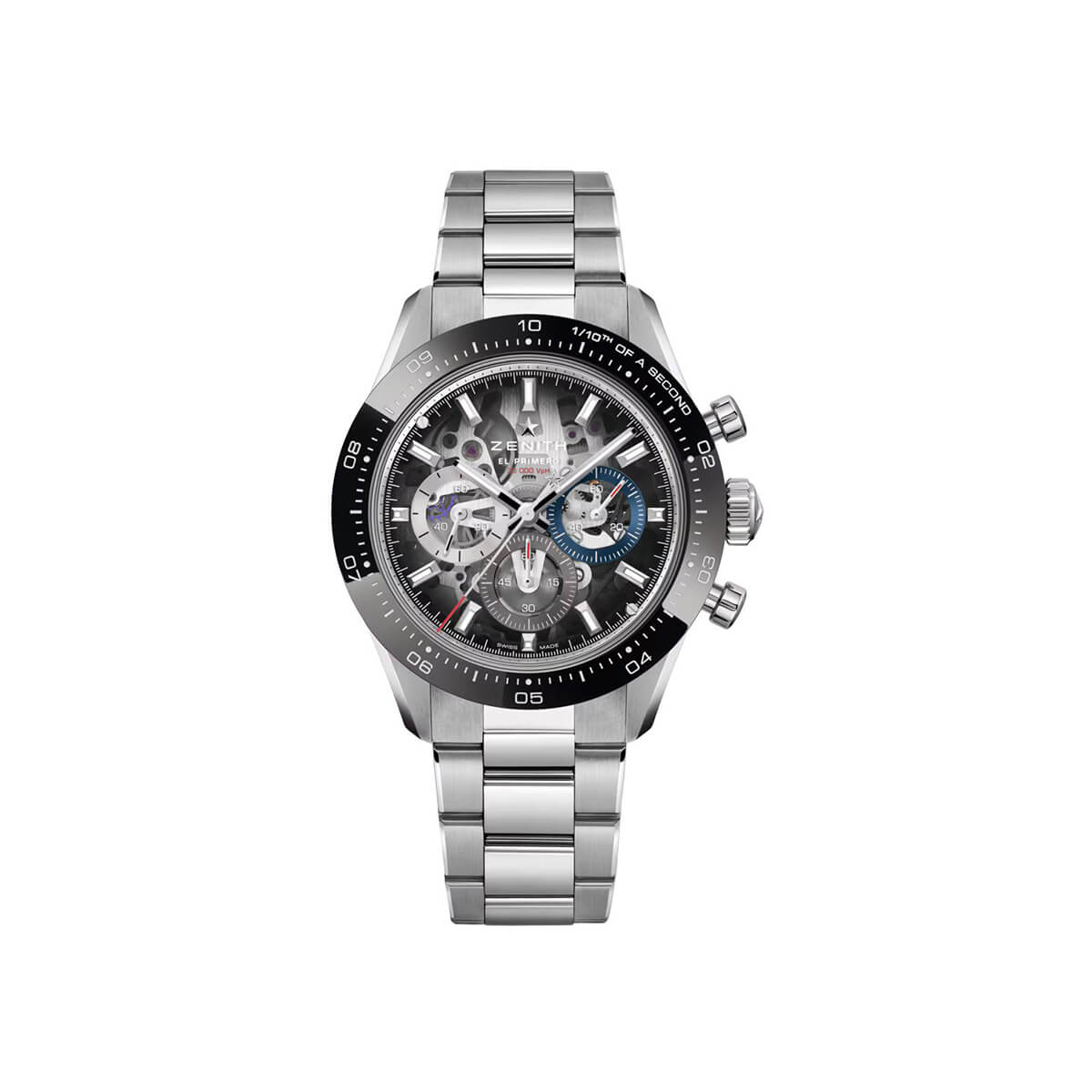 Montre ZENITH Chronomaster Sport Skeleton bracelet Acier/Caoutchouc 03.3130.3600/01.M3130