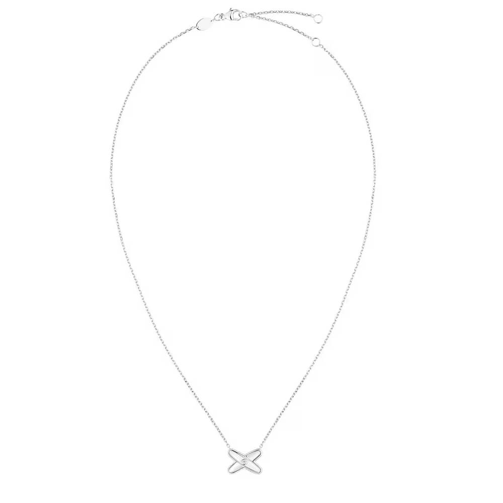 Pendentif Chaumet Jeux de Liens en or blanc et diamant