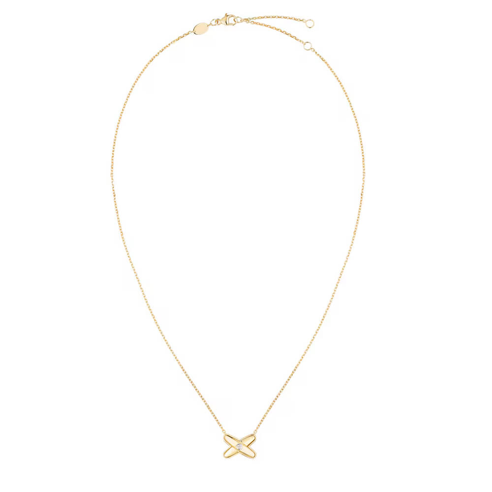 Pendentif Chaumet Jeux de Liens en or jaune et diamant