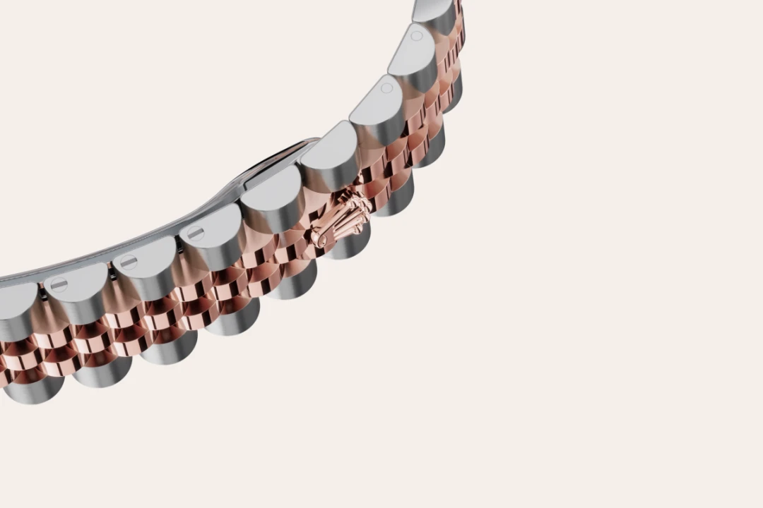 Rolex Datejust in Everose Rolesor - combination of Oystersteel and