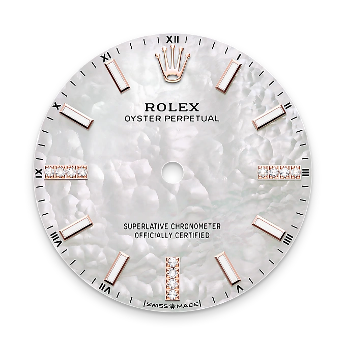 Rolex Oyster Perpetual 34 in 18 ct Everose gold M124245RBR-0002 at Boutique Rolex Genève