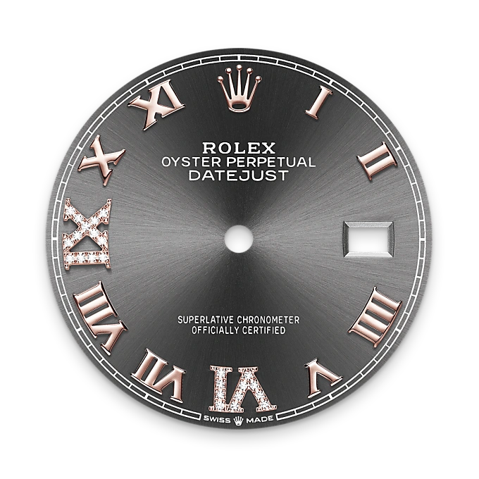 Rolex Datejust 36 en Rolesor Everose – combinaison d’acier Oystersteel et d’or Everose M126201-0023 chez Veron Roques