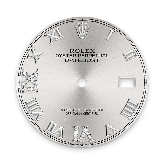 Rolex Datejust 36 en Rolesor gris – combinaison d’acier Oystersteel et d’or gris M126234-0029 chez Hardy