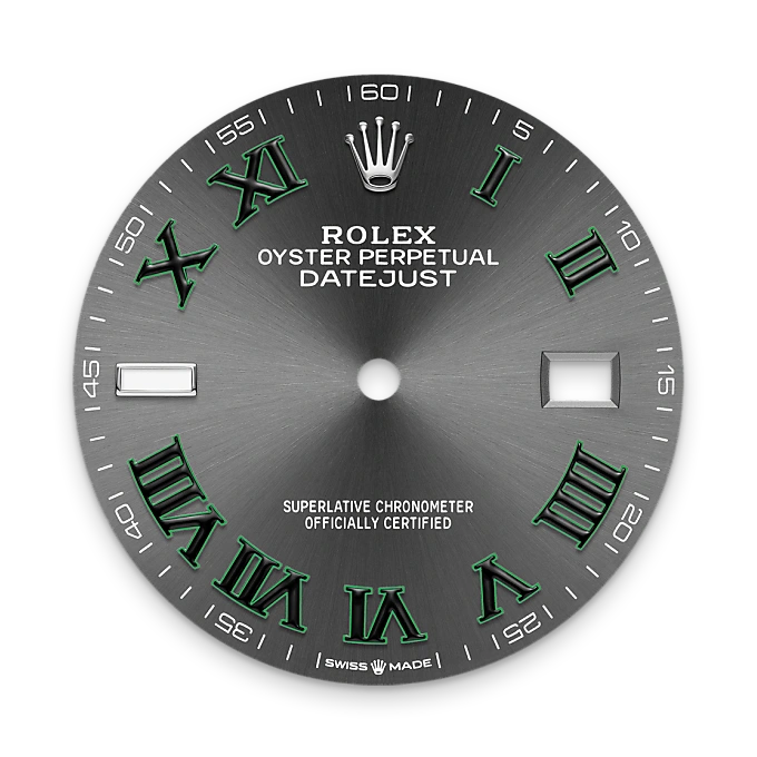Rolex Datejust 36 en Rolesor gris – combinaison d’acier Oystersteel et d’or gris M126234-0046 chez Hardy