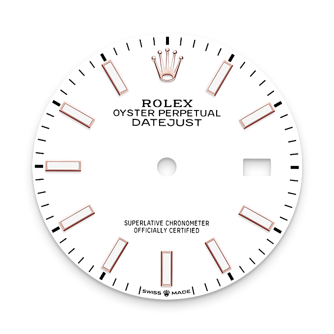 Rolex Datejust 36 en Rolesor Everose – combinaison d’acier Oystersteel et d’or Everose M126281RBR-0005 chez Dubail