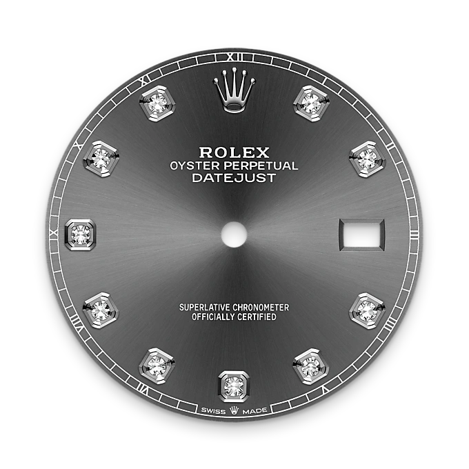 Rolex Datejust 41 en Rolesor gris – combinaison d’acier Oystersteel et d’or gris M126334-0005 chez Dubail