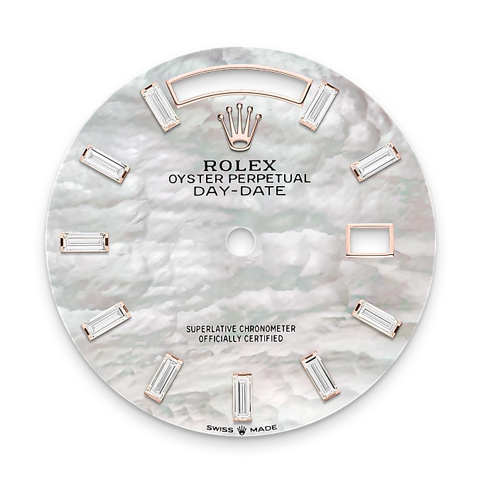 Rolex Day-Date 36 in 18 ct Everose gold M128235-0078 at Lassaussois