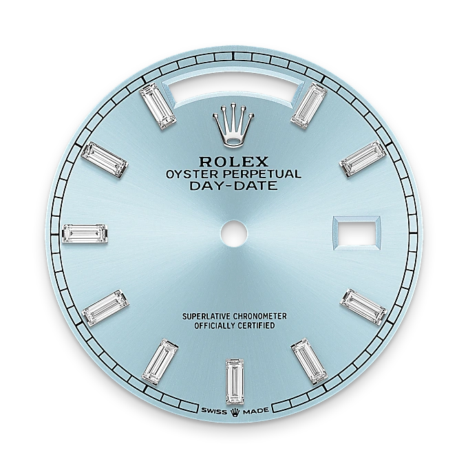 Rolex Day-Date 36 en Platine M128236-0009 chez Bijouterie Mornier