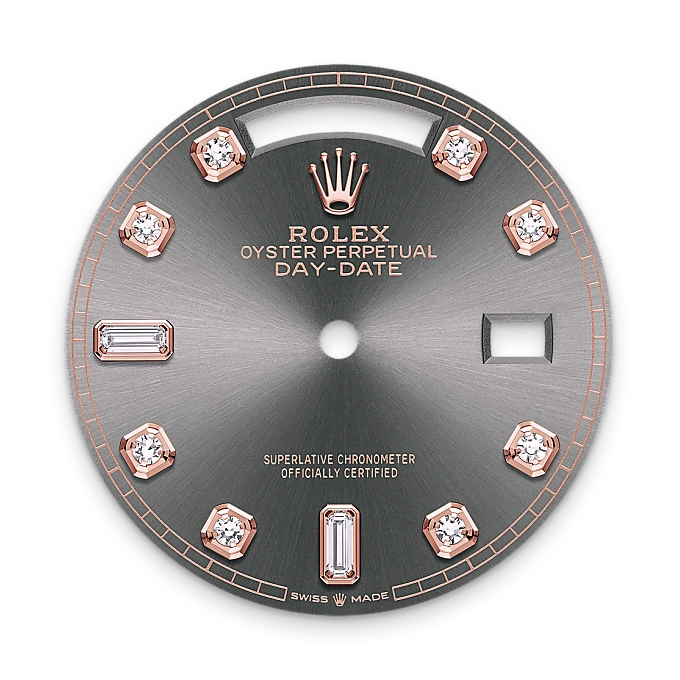 Rolex Day-Date 36 en Or Everose 18 ct M128345RBR-0052 chez Dubail