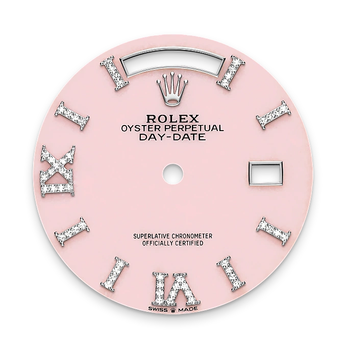 Rolex Day-Date 36 in 18 ct white gold M128349RBR-0017 at Boutique Rolex Genève