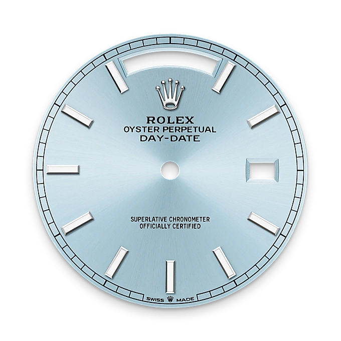 Rolex Day-Date 40 en Platine M228236-0018 chez Veron Roques
