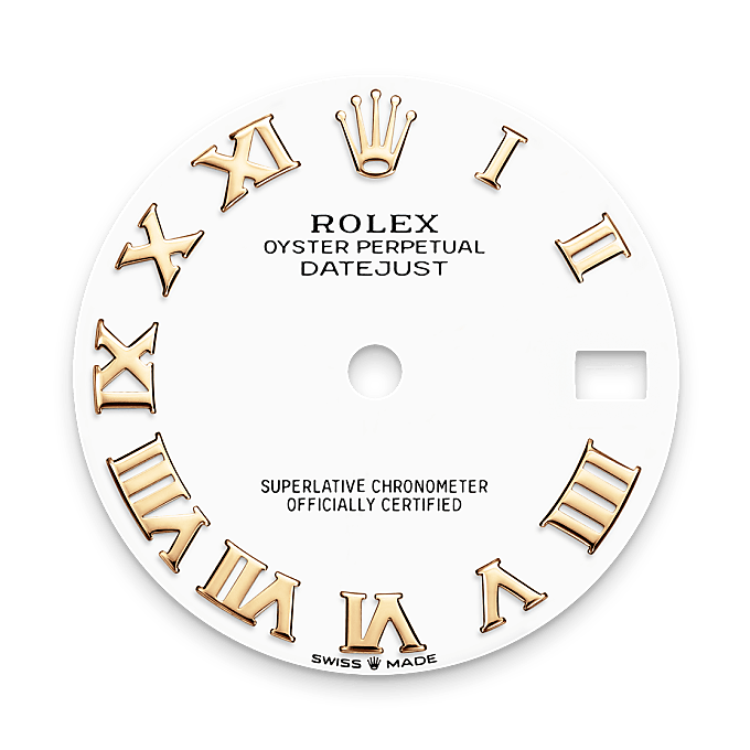 Rolex Datejust 31 en Rolesor jaune – combinaison d’acier Oystersteel et d’or jaune M278243-0001 chez Veron Roques