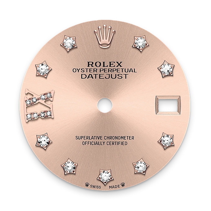 Rolex Lady-Datejust en Rolesor Everose – combinaison d’acier Oystersteel et d’or Everose M279171-0028 chez Auberi