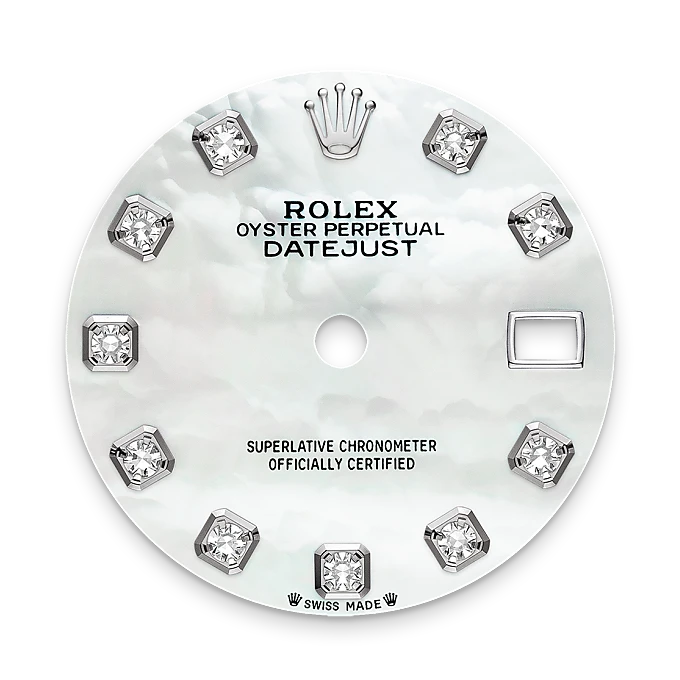 Rolex Lady-Datejust en Rolesor gris – combinaison d’acier Oystersteel et d’or gris M279174-0010 chez Bijouterie Mornier