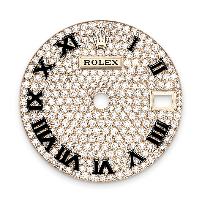 Rolex Lady-Datejust en Or jaune 18 ct avec flancs de carrure et cornes sertis de diamants M279458RBR-0001 chez Boutique Rolex Genève