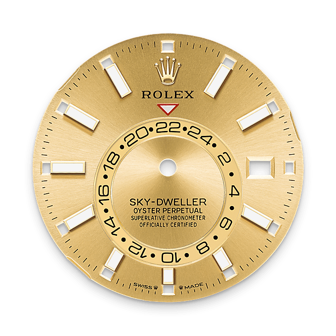 Rolex Sky-Dweller en Rolesor jaune – combinaison d’acier Oystersteel et d’or jaune M336933-0002 chez Ferret
