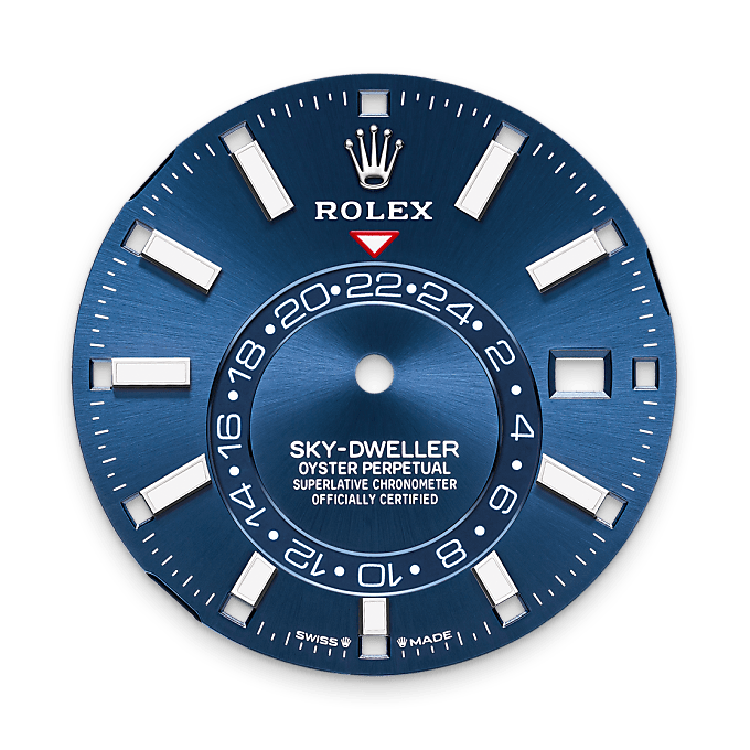 Rolex Sky-Dweller en Rolesor gris – combinaison d’acier Oystersteel et d’or gris M336934-0006 chez Hardy