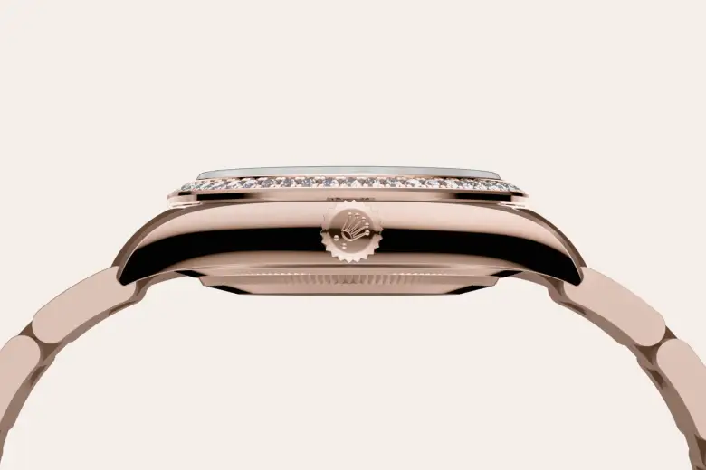 Rolex Oyster Perpetual 34 in 18 ct Everose gold M124245RBR-0002 at Boutique Rolex Genève