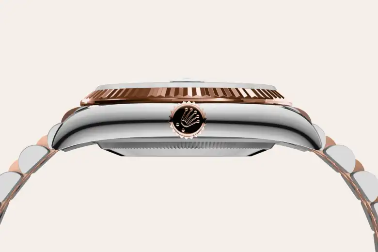 Rolex Datejust 36 en Rolesor Everose – combinaison d’acier Oystersteel et d’or Everose M126231-0053 chez Bijouterie Mornier