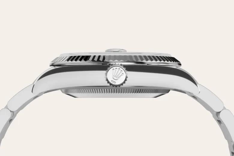 Rolex Datejust 36 in White Rolesor - combination of Oystersteel and white gold M126234-0018 at DOUX Joaillier