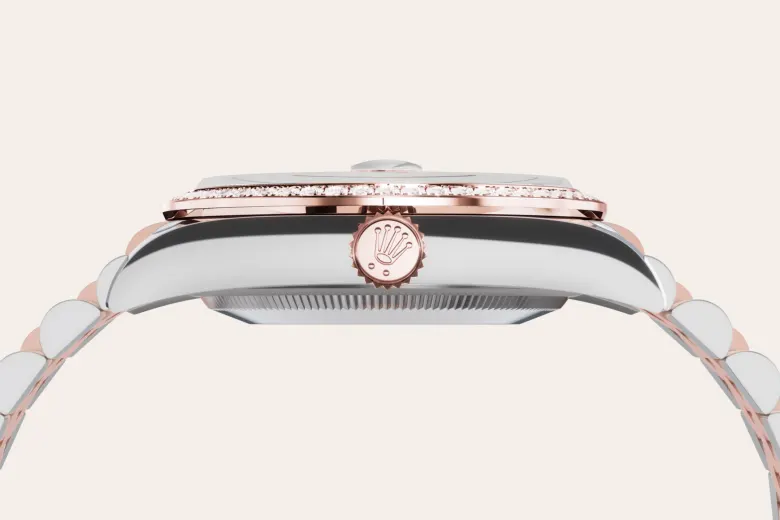 Rolex Datejust 36 en Rolesor Everose – combinaison d’acier Oystersteel et d’or Everose M126281RBR-0015 chez Hardy