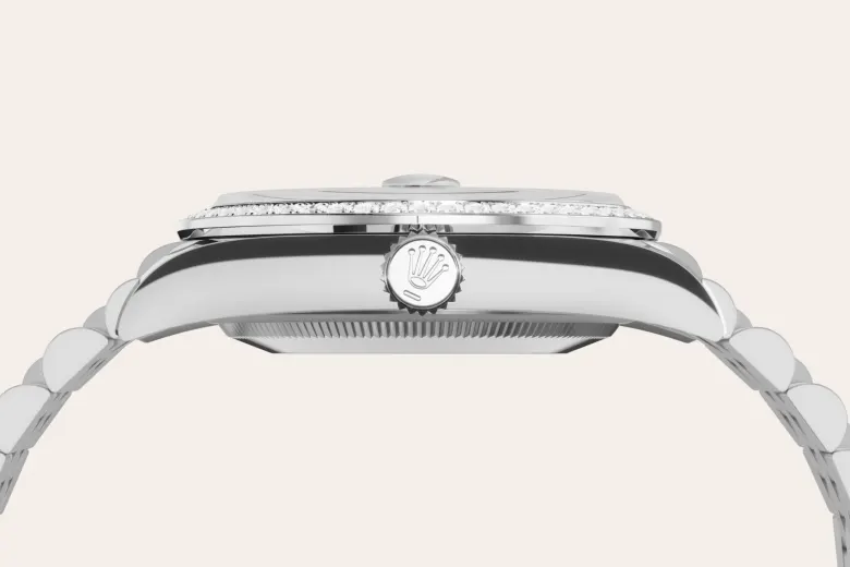 Rolex Datejust 36 in White Rolesor - combination of Oystersteel and white gold M126284RBR-0009 at DOUX Joaillier