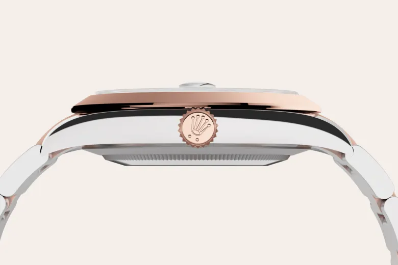 Rolex Datejust 41 en Rolesor Everose – combinaison d’acier Oystersteel et d’or Everose M126301-0009 chez Bijouterie Mornier