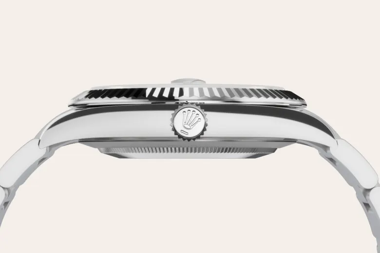 Rolex Datejust 41 en Rolesor gris – combinaison d’acier Oystersteel et d’or gris M126334-0005 chez Dubail