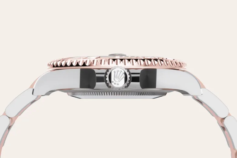 Rolex Yacht-Master 37 en Rolesor Everose – combinaison d’acier Oystersteel et d’or Everose M268621-0004 chez Hardy