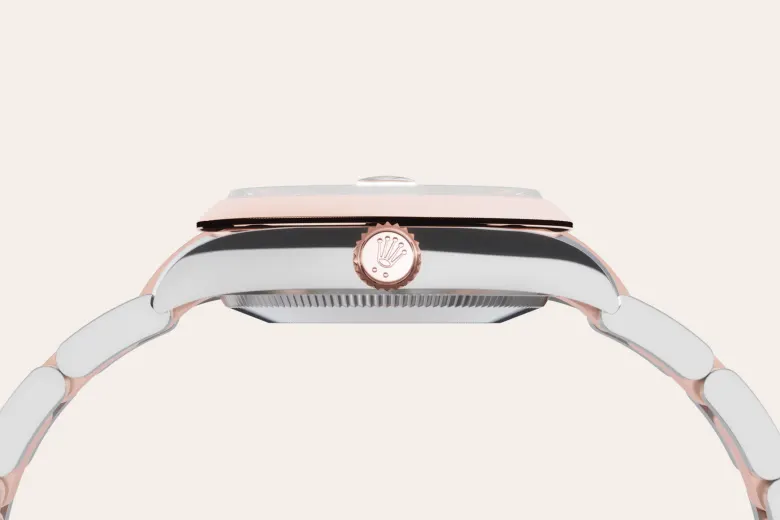 Rolex Datejust 31 en Rolesor Everose – combinaison d’acier Oystersteel et d’or Everose M278241-0015 chez Maison Prieur