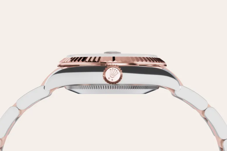 Rolex Datejust 31 en Rolesor Everose – combinaison d’acier Oystersteel et d’or Everose M278271-0025 chez Raynal