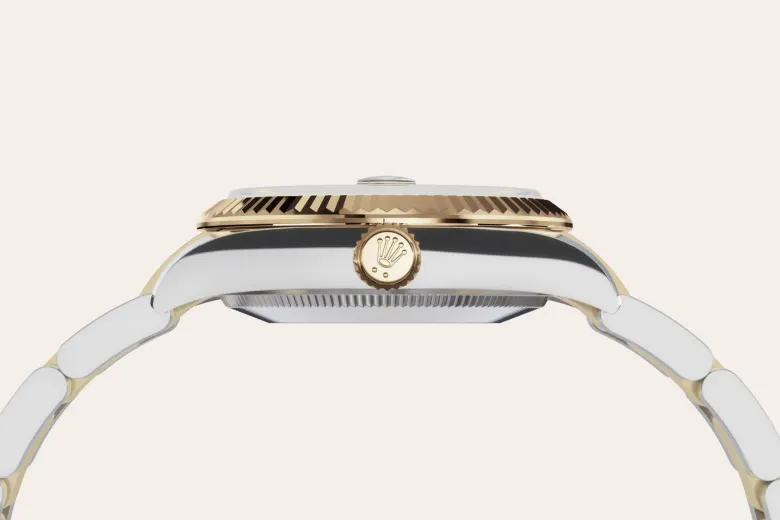 Rolex Datejust 31 en Rolesor jaune – combinaison d’acier Oystersteel et d’or jaune M278273-0017 chez Lassaussois