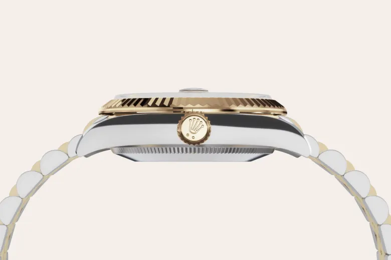 Rolex Datejust 31 en Rolesor jaune – combinaison d’acier Oystersteel et d’or jaune M278273-0020 chez Hardy