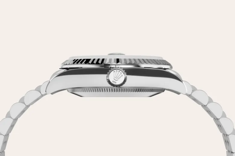 Rolex Datejust 31 en Rolesor gris – combinaison d’acier Oystersteel et d’or gris M278274-0006 chez Hardy