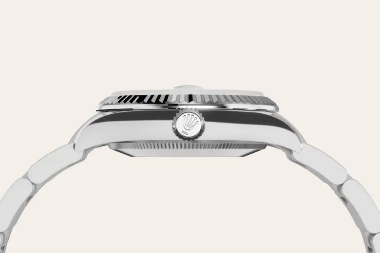 Rolex Datejust 31 in White Rolesor - combination of Oystersteel and white gold M278274-0017 at Shemer Jewellers