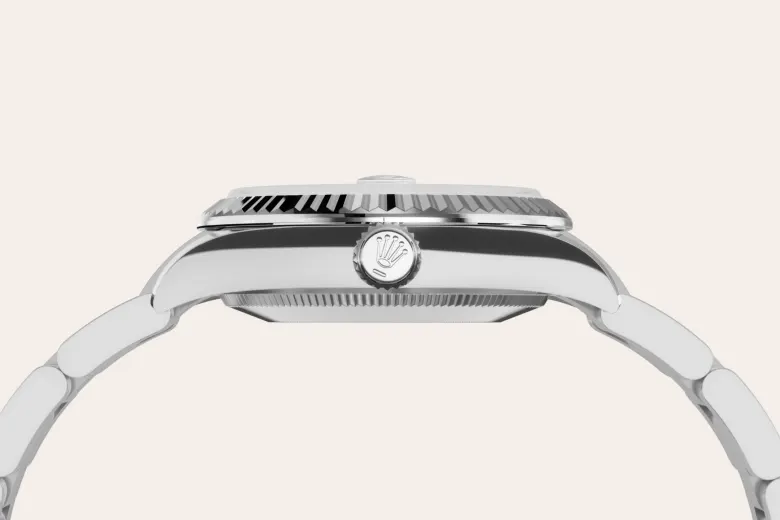 Rolex Datejust 31 en Rolesor gris – combinaison d’acier Oystersteel et d’or gris M278274-0031 chez Veron Roques