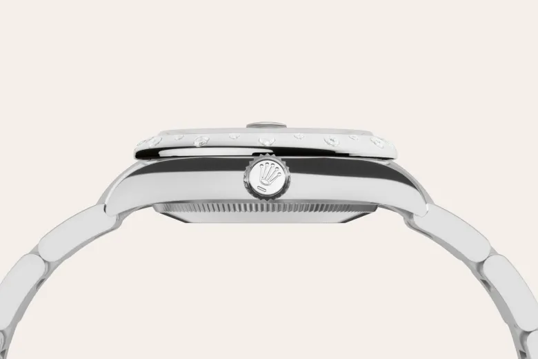 Rolex Datejust 31 en Rolesor gris – combinaison d’acier Oystersteel et d’or gris M278344RBR-0011 chez Dubail