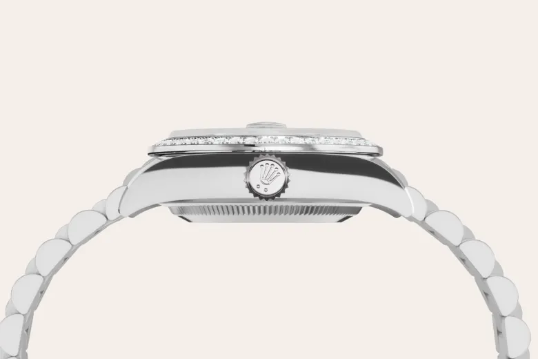 Rolex Lady-Datejust in 18 ct white gold M279139RBR-0014 at Boutique Rolex Genève