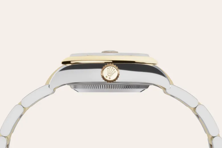 Rolex Lady-Datejust en Rolesor jaune – combinaison d’acier Oystersteel et d’or jaune M279163-0024 chez Veron Roques