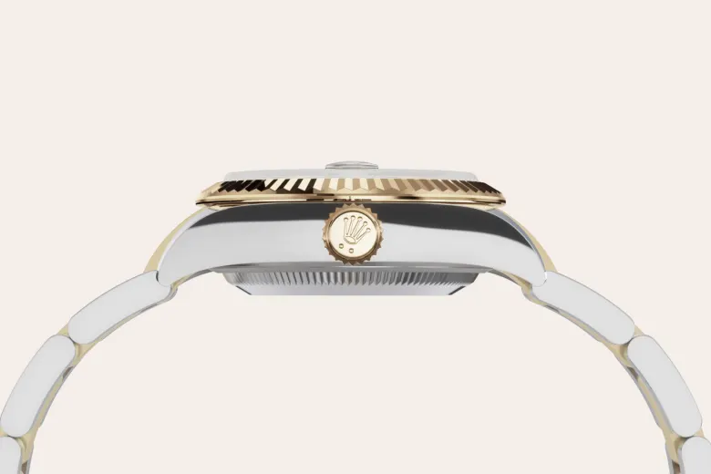 Rolex Lady-Datejust en Rolesor jaune – combinaison d’acier Oystersteel et d’or jaune M279173-0004 chez Maison Prieur