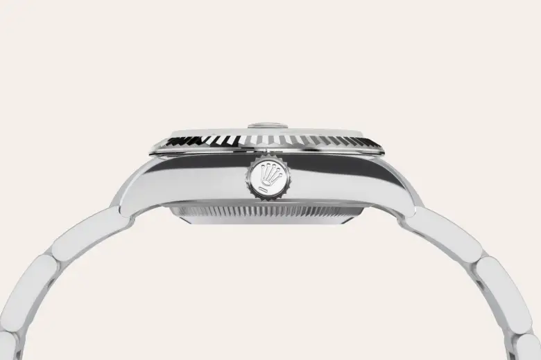Rolex Lady-Datejust in White Rolesor - combination of Oystersteel and white gold M279174-0022 at Boutique Rolex Genève