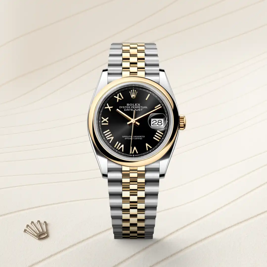 Rolex Datejust 36 in Yellow Rolesor - combination of Oystersteel and yellow gold M126203-0055 at Shemer Jewellers