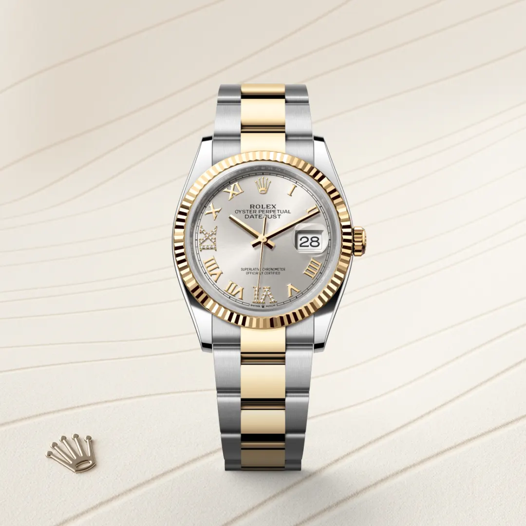 Rolex Datejust 36 en Rolesor jaune – combinaison d’acier Oystersteel et d’or jaune M126233-0032 chez Raynal