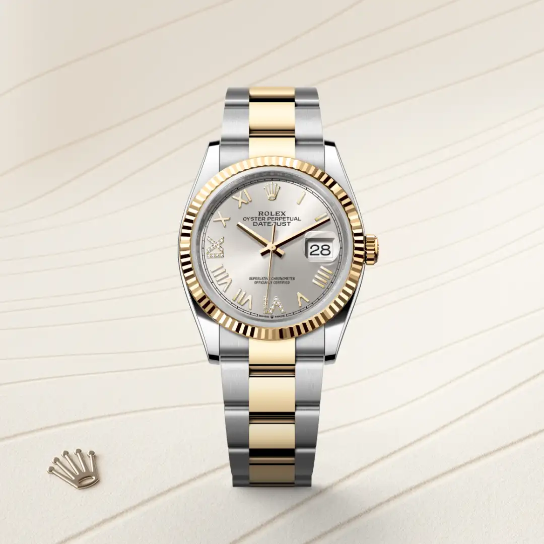 Rolex Datejust 36 in Yellow Rolesor - combination of Oystersteel and yellow gold M126233-0052 at Shemer Jewellers