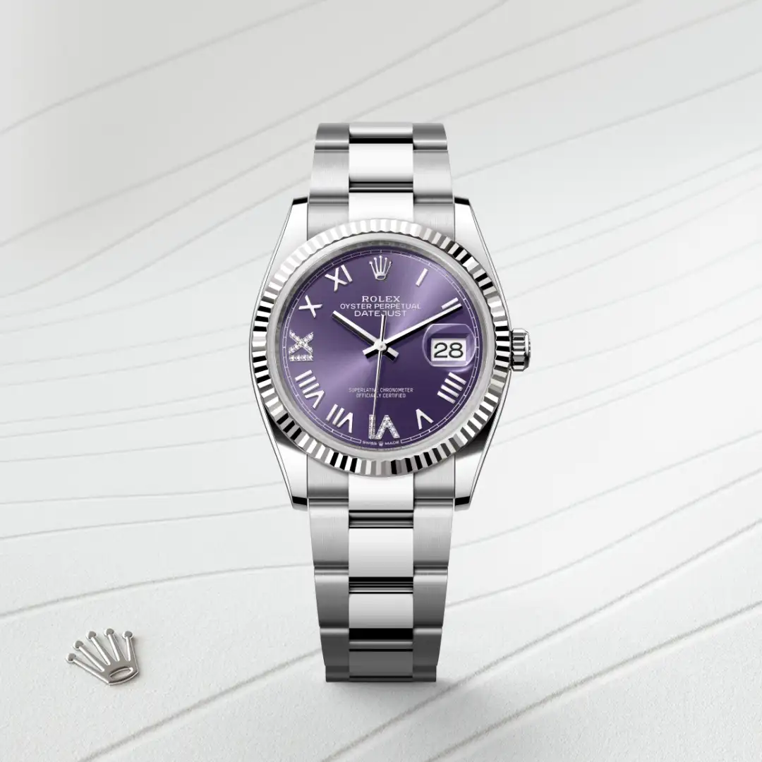 Rolex Datejust 36 in White Rolesor - combination of Oystersteel and white gold M126234-0064 at Boutique Rolex Genève