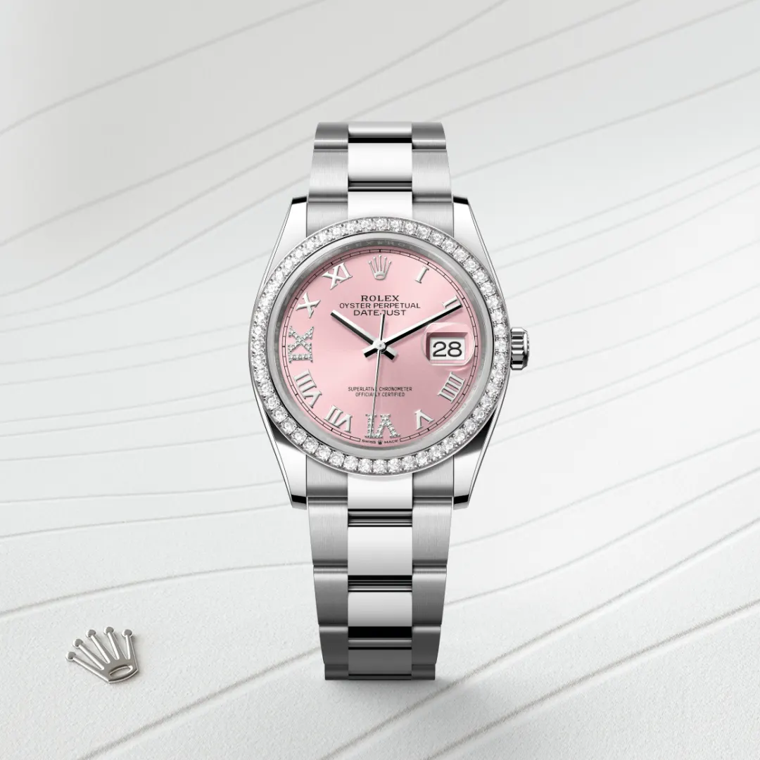 Rolex Datejust 36 en Rolesor gris – combinaison d’acier Oystersteel et d’or gris M126284RBR-0024 chez Frayssinet Joaillier