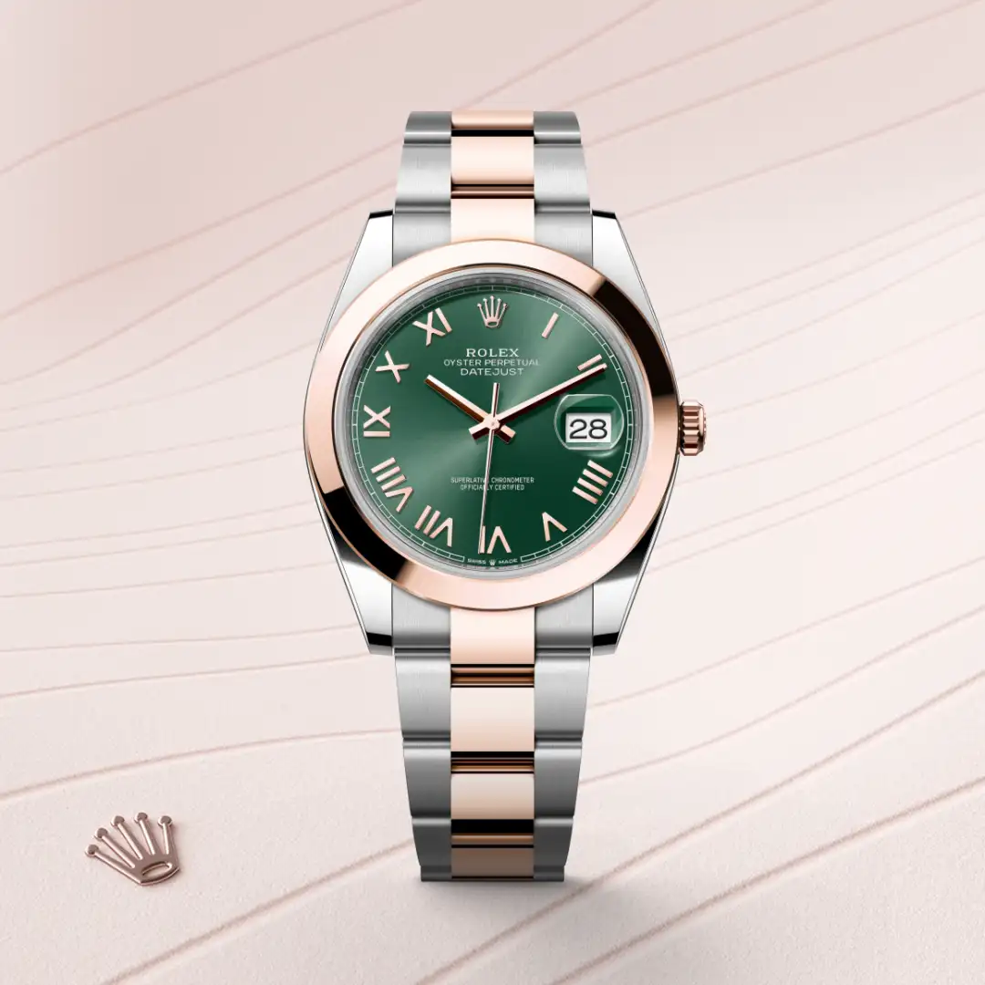 Rolex Datejust 41 in Everose Rolesor - combination of Oystersteel and Everose gold M126301-0021 at Boutique Rolex Genève