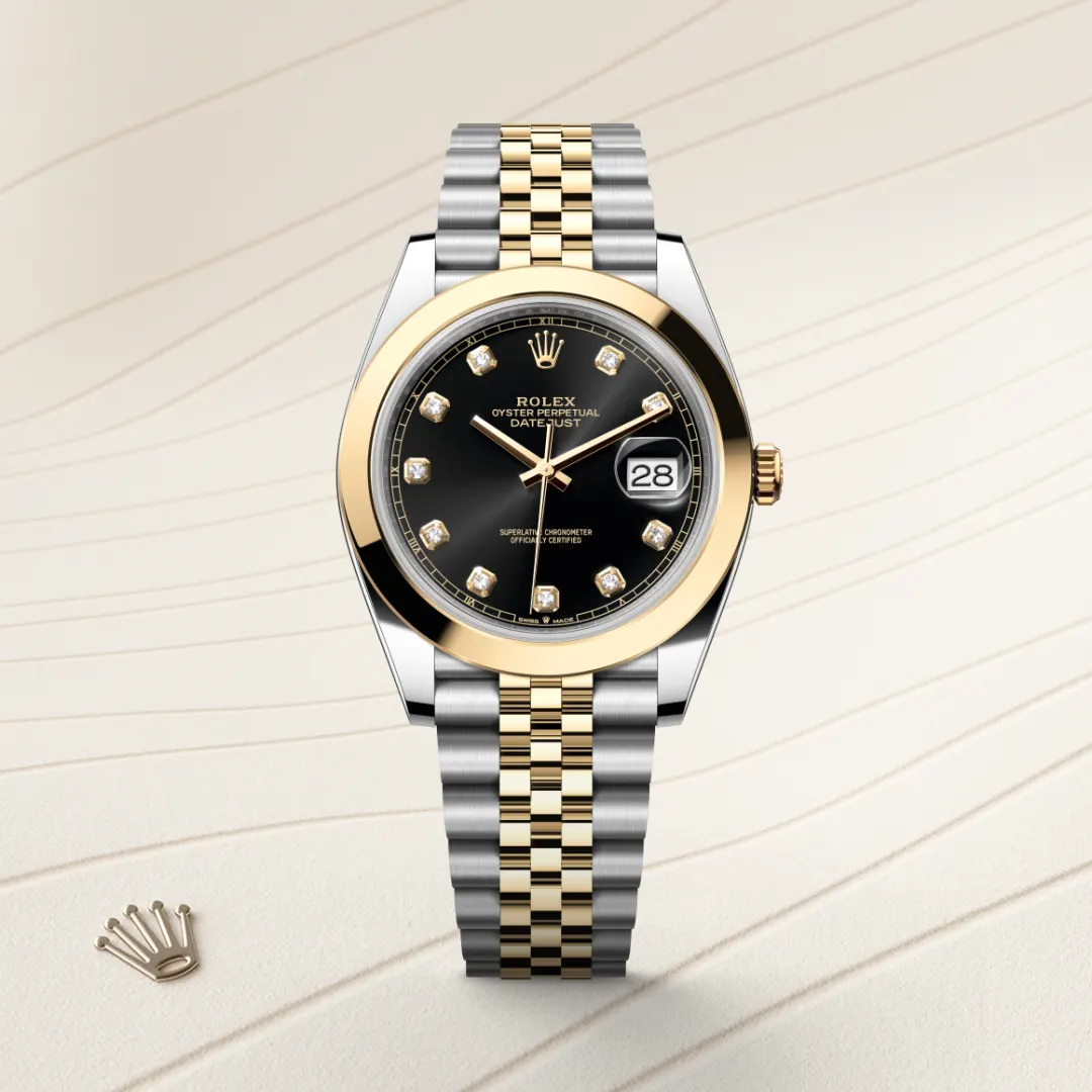 Rolex Datejust 41 en Rolesor jaune – combinaison d’acier Oystersteel et d’or jaune M126303-0006 chez Dubail