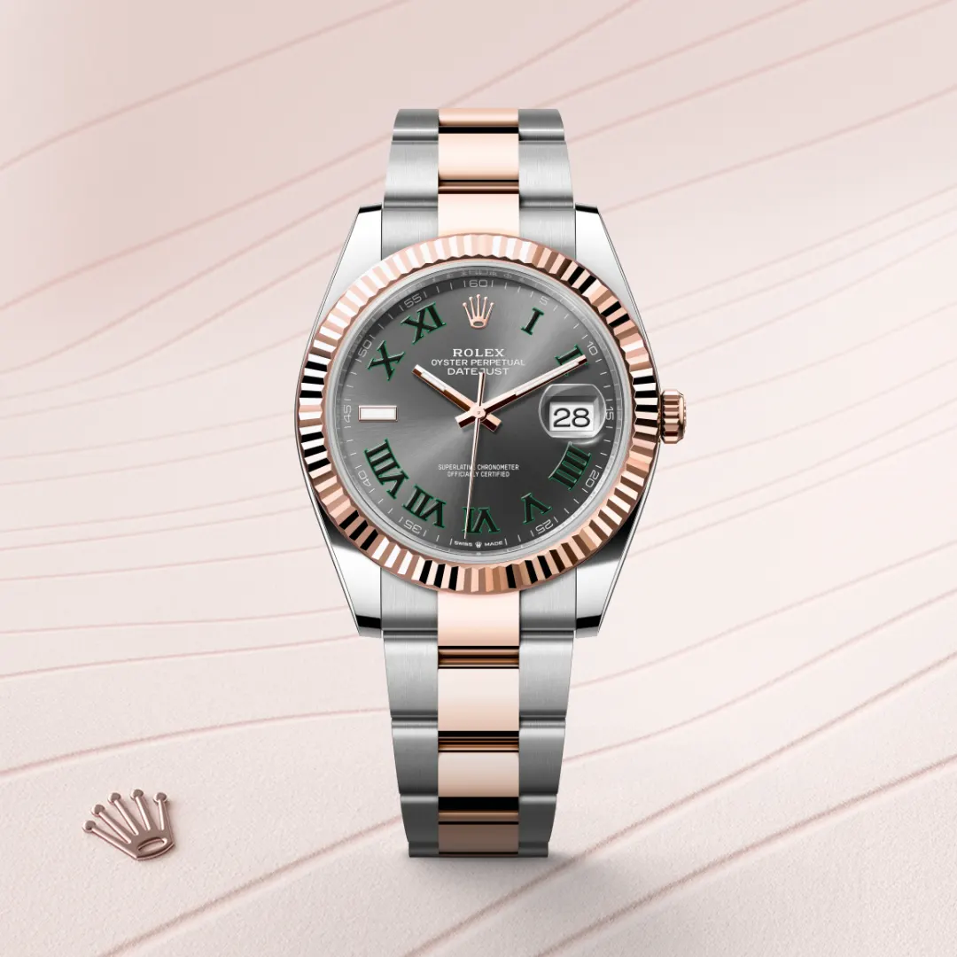 Rolex Datejust 41 en Rolesor Everose – combinaison d’acier Oystersteel et d’or Everose M126331-0015 chez Raynal