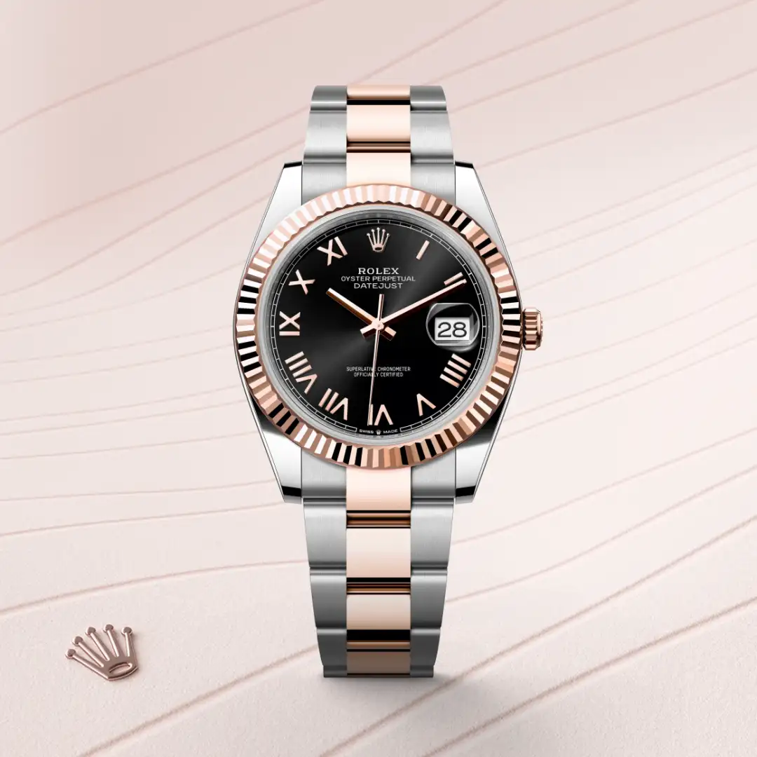 Rolex Datejust 41 en Rolesor Everose – combinaison d’acier Oystersteel et d’or Everose M126331-0023 chez Boutique Rolex Genève